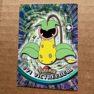 Pokemon Victreebel Card with Yellow and Green Design